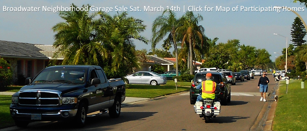 Broadwater Neighborhood Garage Sale Sat. March 14th